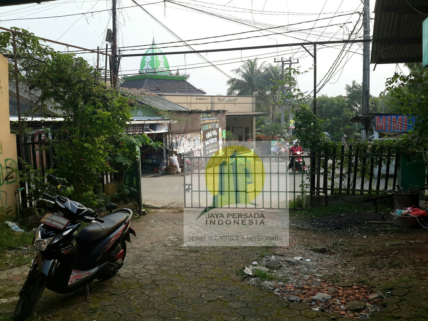 Tampak dari dalam ke luar Tanah dan Rumah di jual di Cilangkap Depok.jpg