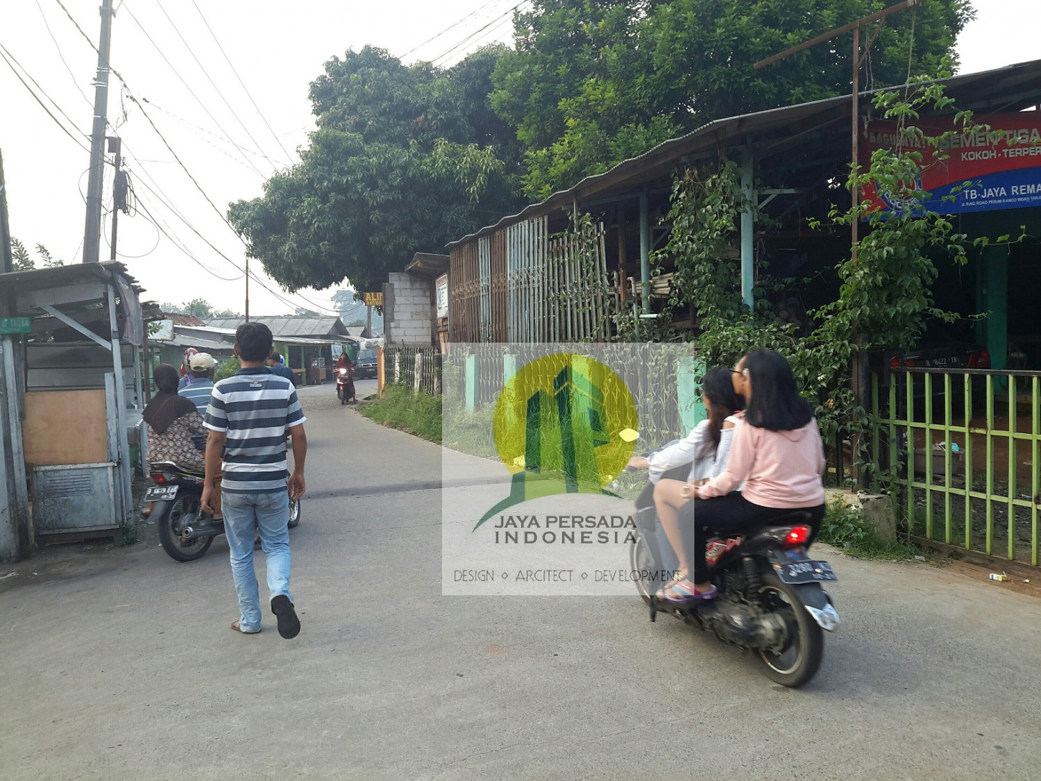 Akses jalan, 2 mobil 01 Tanah dan Rumah di jual di Cilangkap Depok.jpg